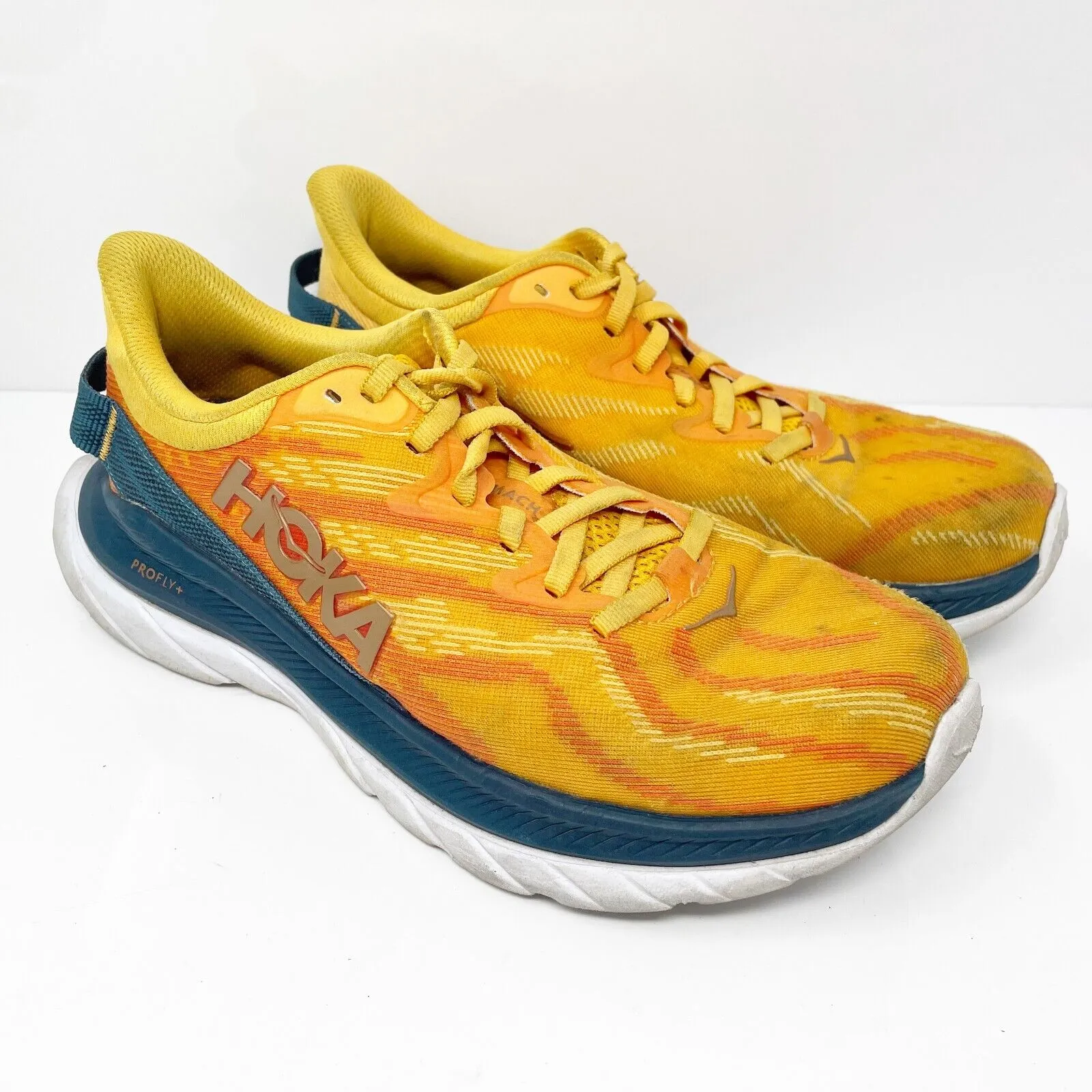 Hoka One One Womens Mach Supersonic 1130251 Orange Running Shoes Sneakers 7.5 B