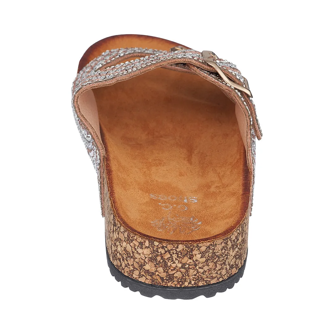 Holly Rose Gold Footbed Sandals