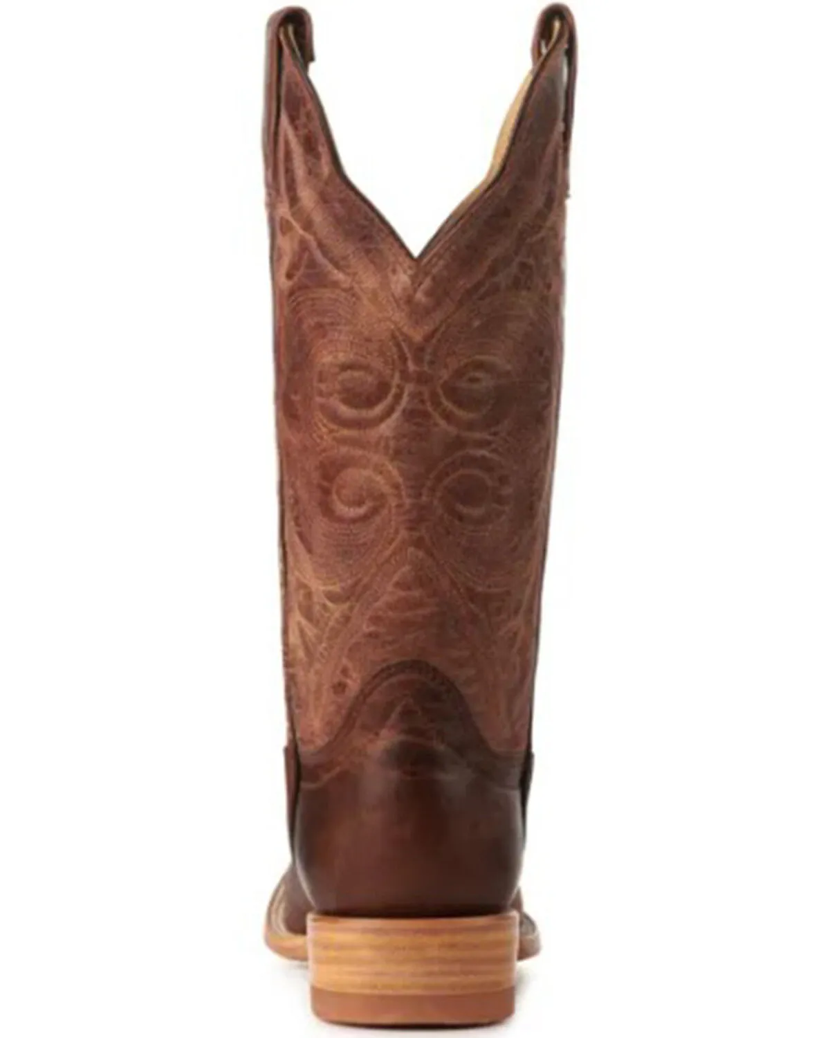 Men's Cowhide Western Boots by Hondo with Broad Square Toe