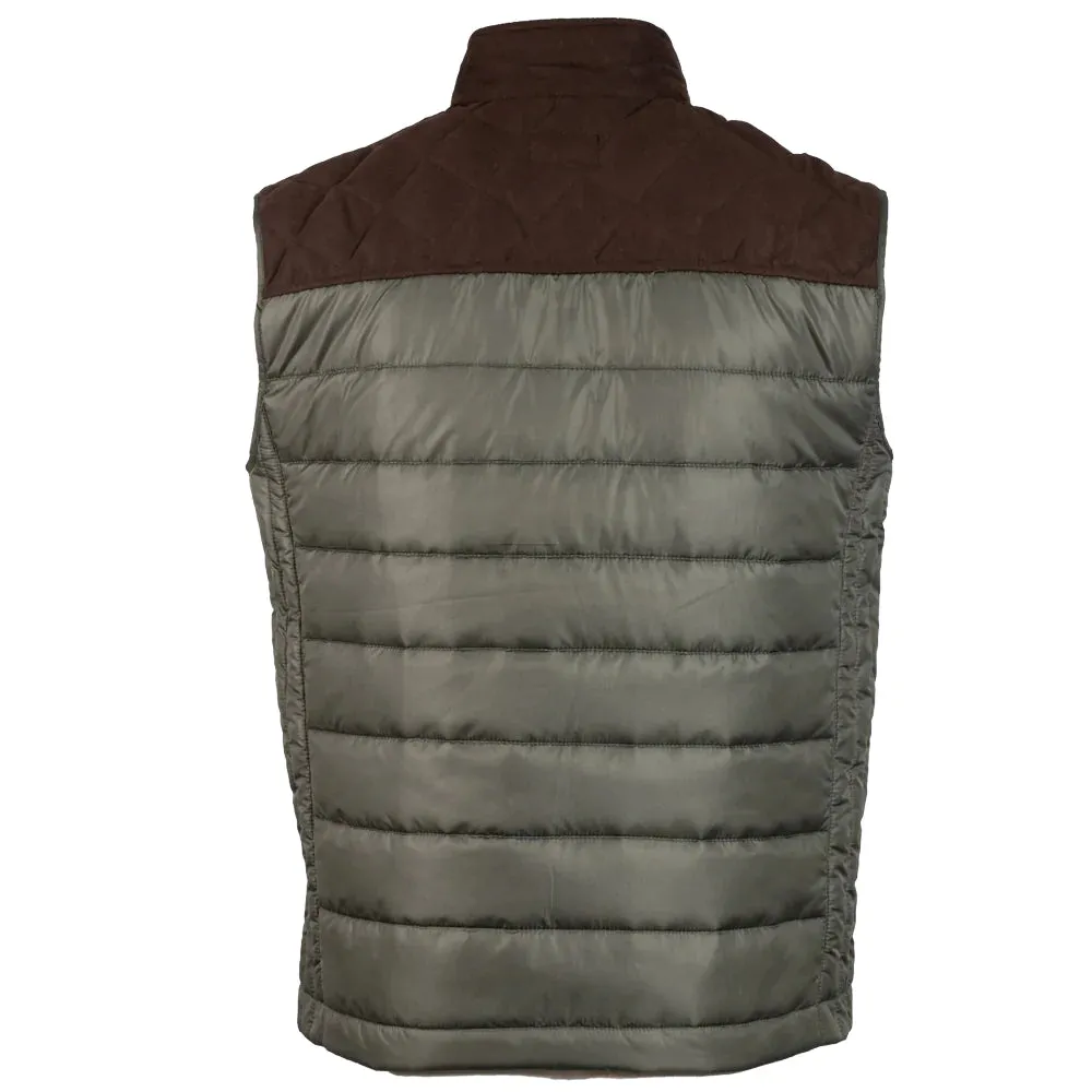 HOOEY Olive & Brown Packable Vest