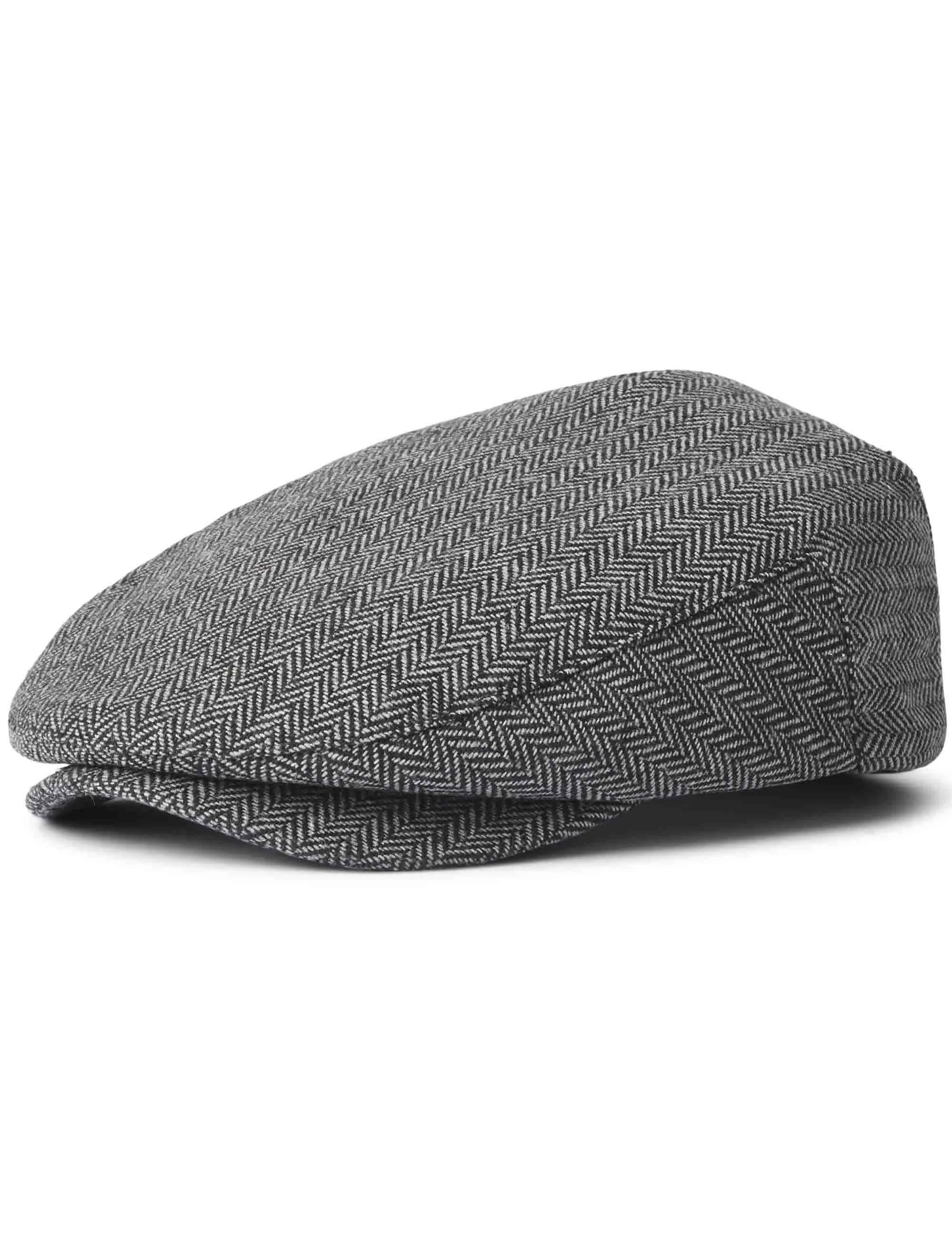 Hooligan Flat Cap - Grey/Black