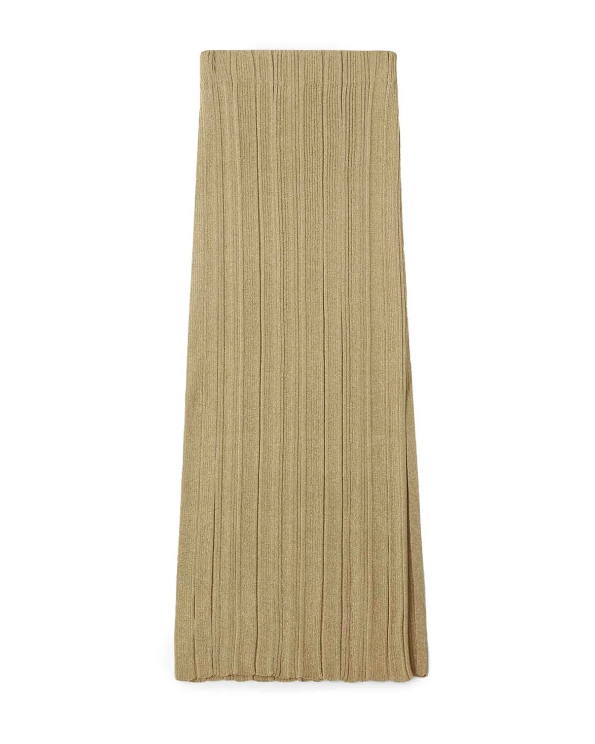 Metallic Gold Knit Skirt by House of Dagmar