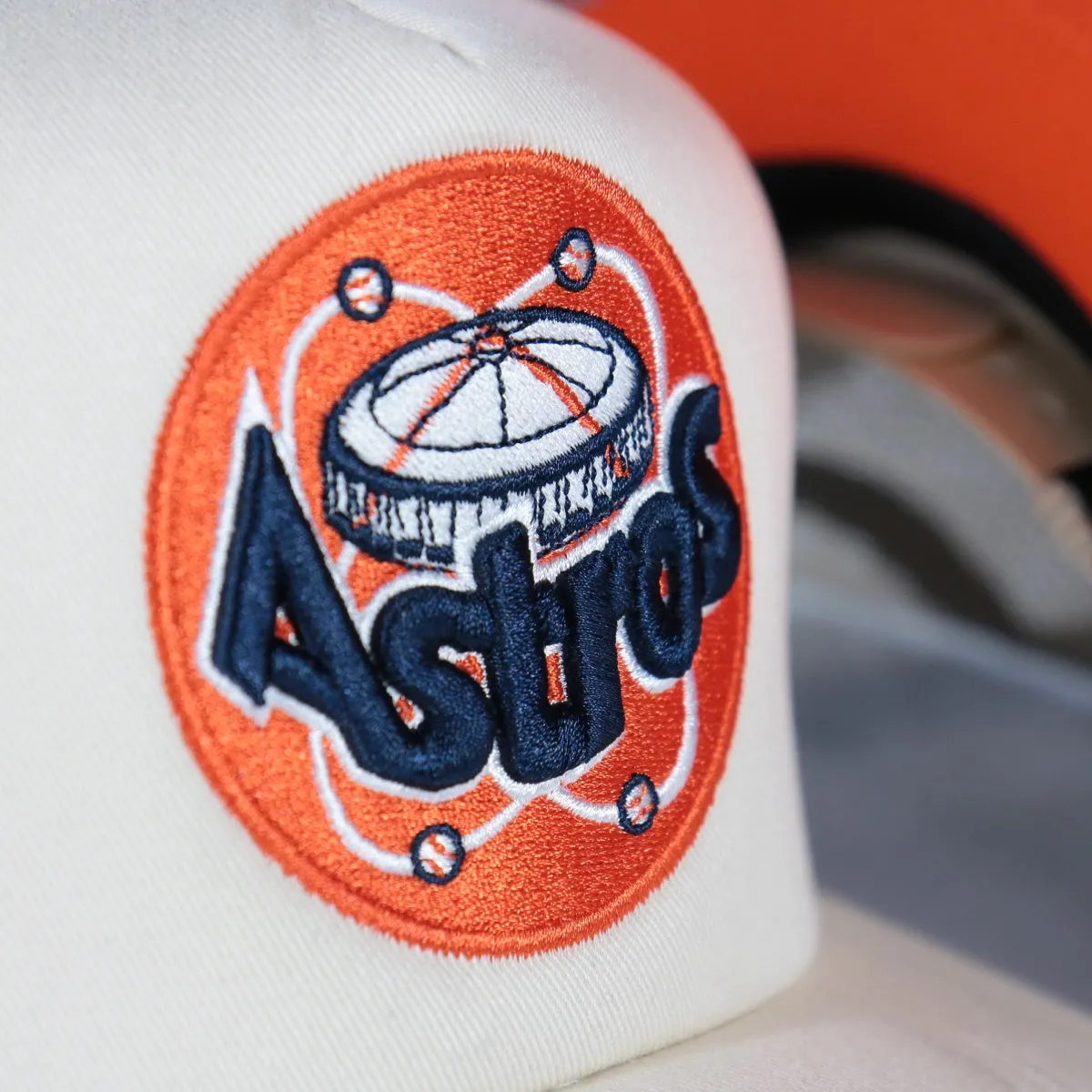 Houston Astros Cooperstown Trucker Hat - Pro Orange Bottom / Off White