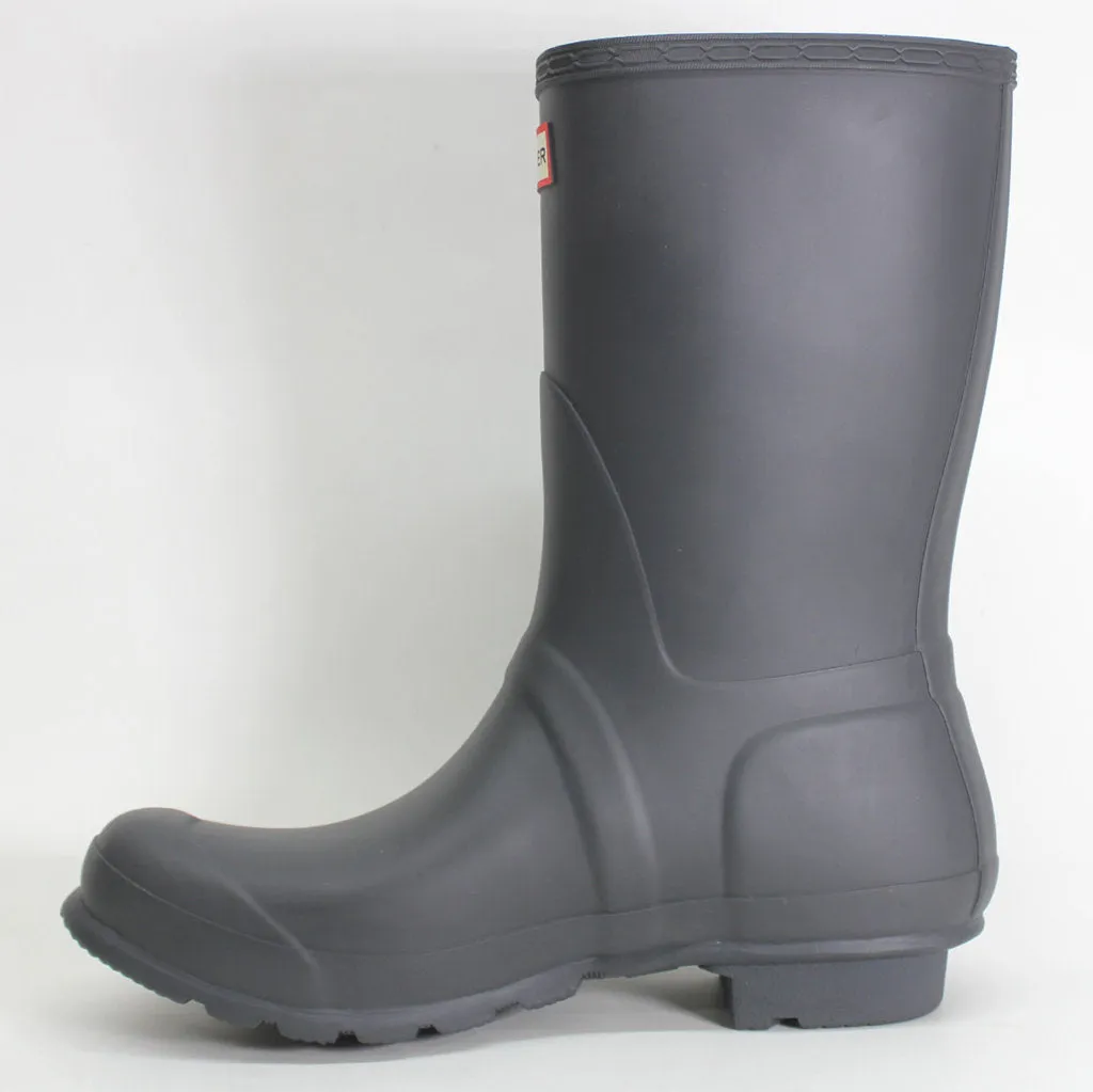 Hunter Original Short WFS1000RMA-DSL Rubber Womens Boots - Dark Slate - UK 8 - US 10 Women - EU 42