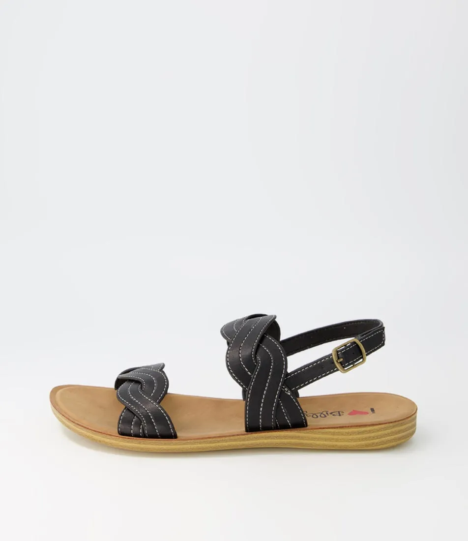 I LOVE BILLY Persan Black Sandals