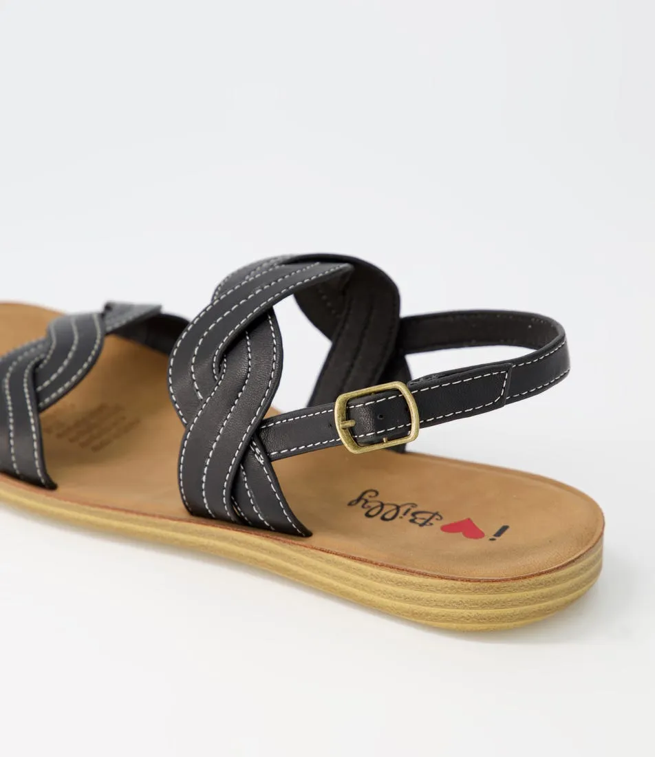 I LOVE BILLY Persan Black Sandals