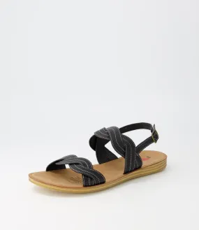 I LOVE BILLY Persan Black Sandals