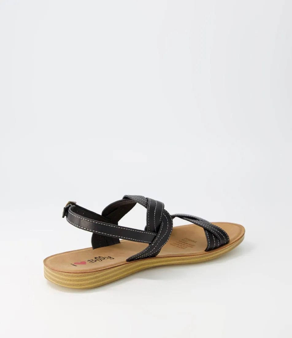 I LOVE BILLY Persan Black Sandals