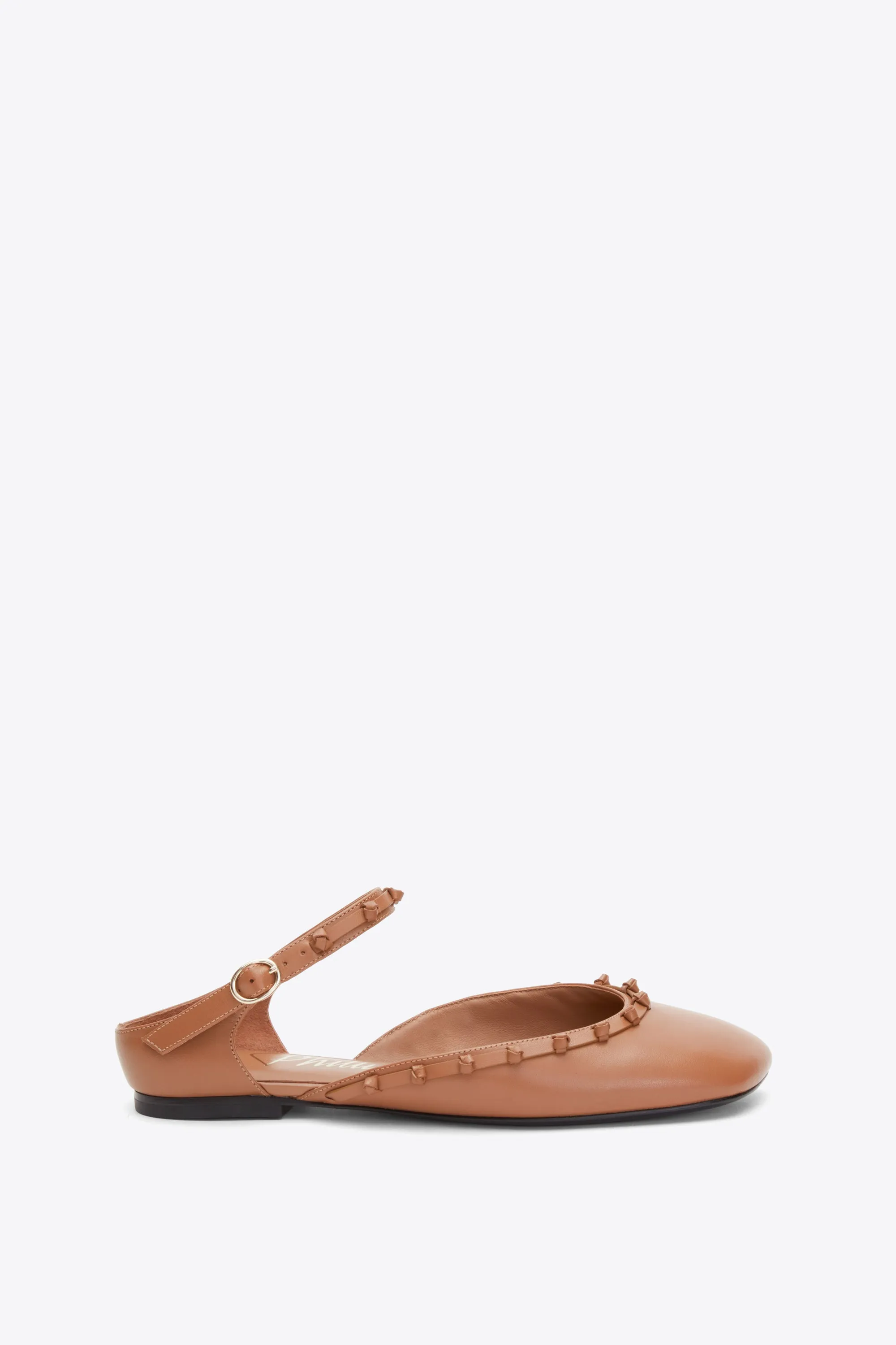 ID Mary Jane Flat with Leather Craft