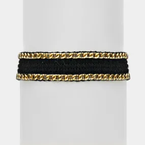 iLLASPARKZ Chain Knit Bracelet - Metal Design