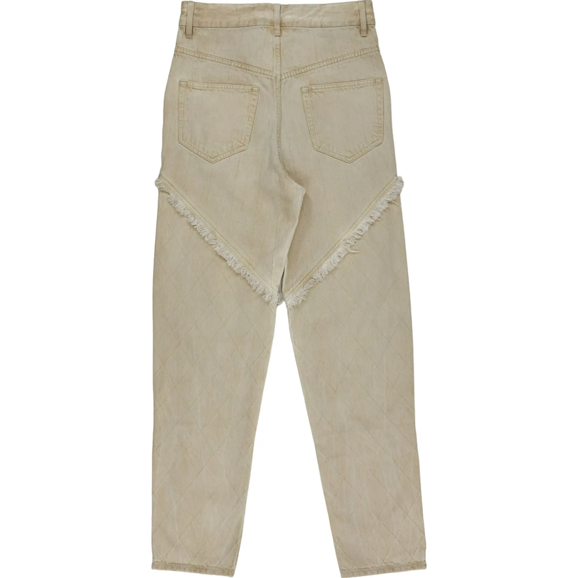 Isabel Marant Cream Quilted Jeans