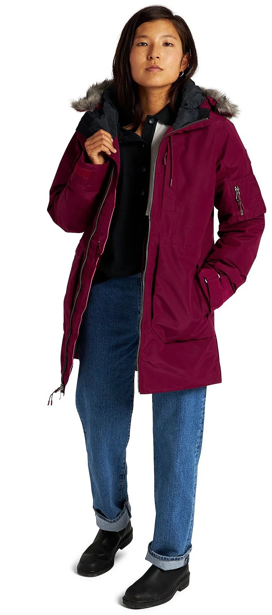 jacket Burton Saxton - Mulled Berry - women´s