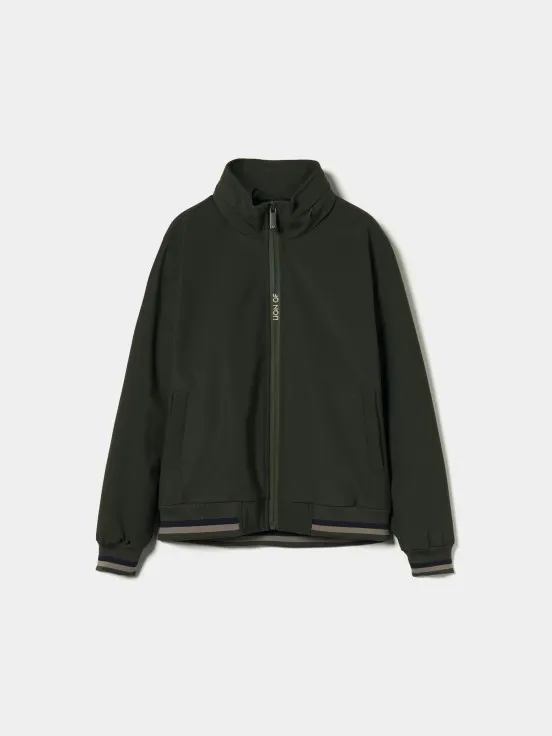 Hooded Jacket with Soft InteriorFolded Lining