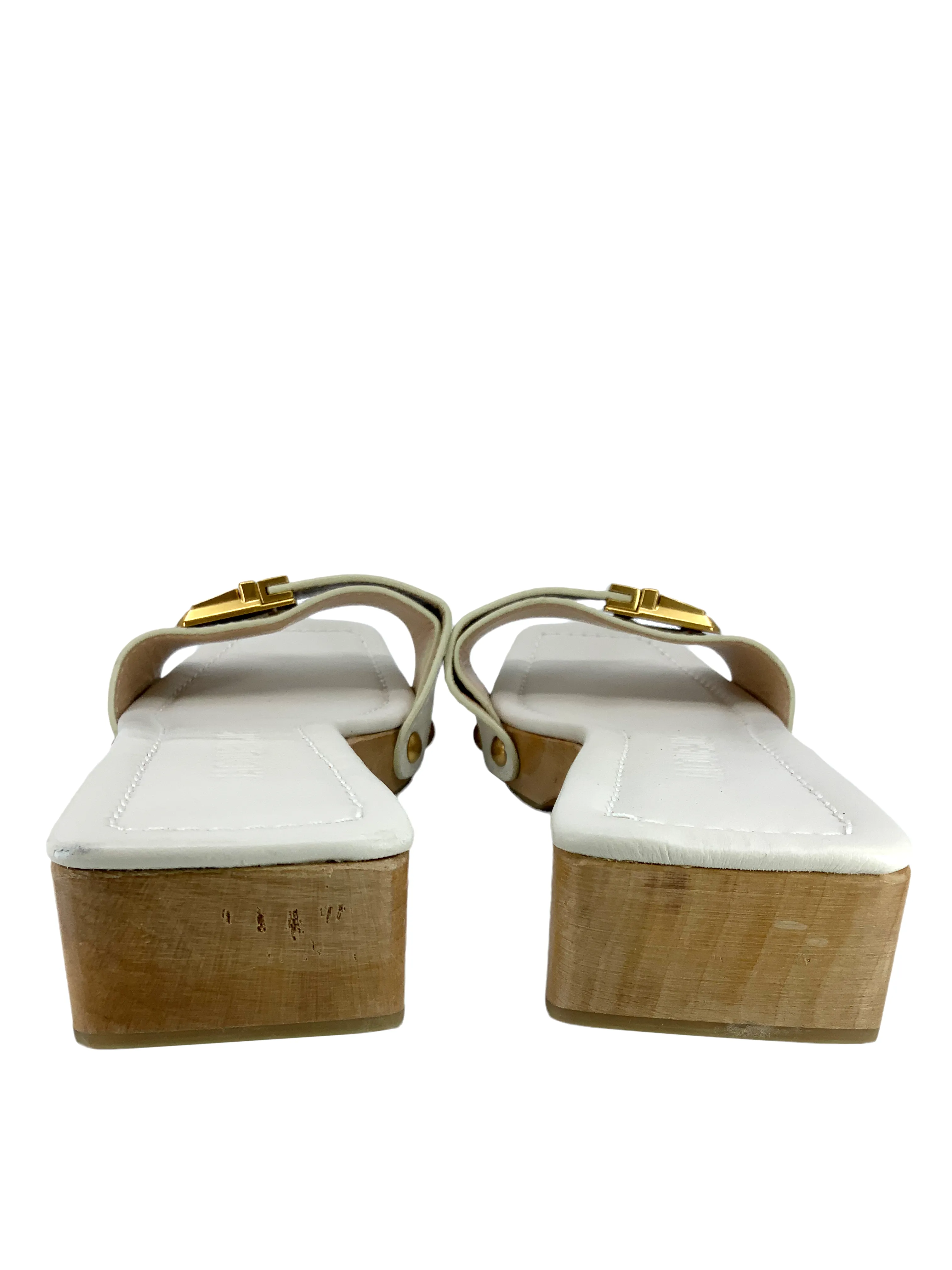 Jacquemus Leather Slide Sandals Size 9