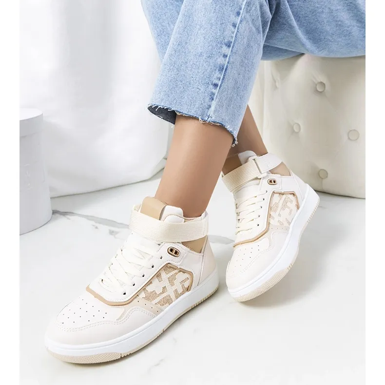 Jeanny's beige ankle sneakers