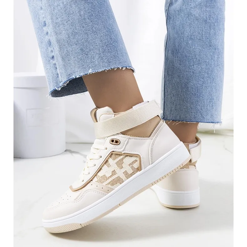 Jeanny's beige ankle sneakers