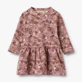 Jersey Dress L/S Bessie - lavender flowers