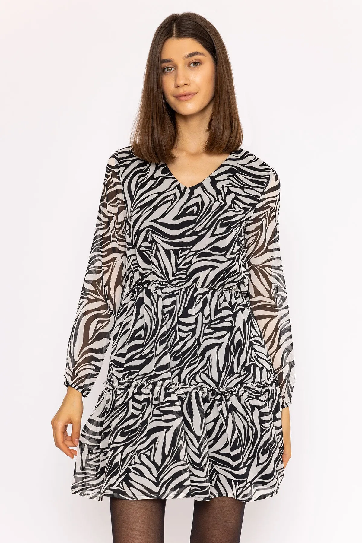 Jessie Dress in Zebra Print