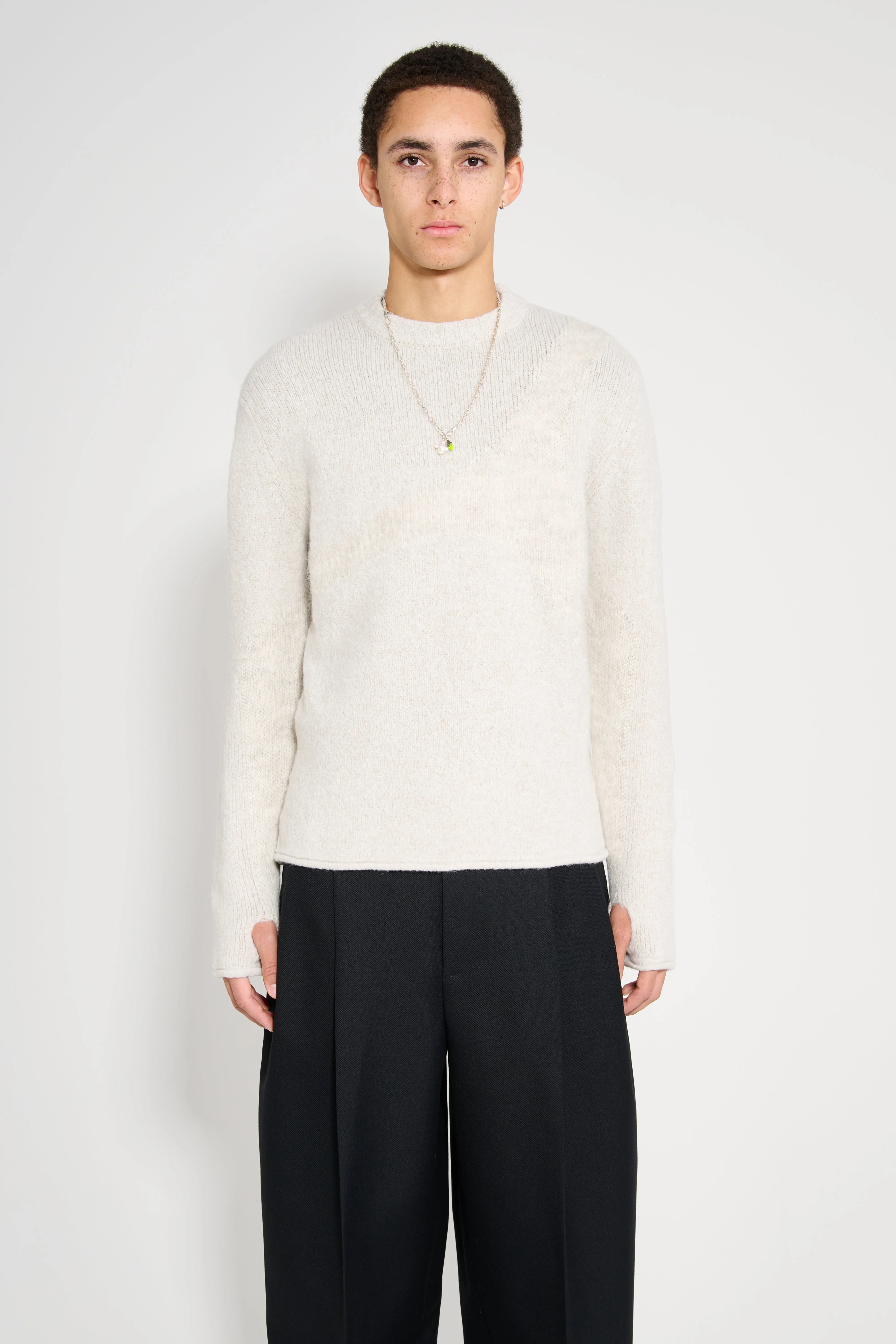 _J.L-A.L_ Stave Knit Chalk Grey