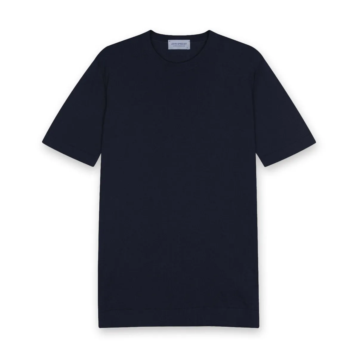 John Smedley Navy Blue Lorca Sea Island Cotton T-Shirt