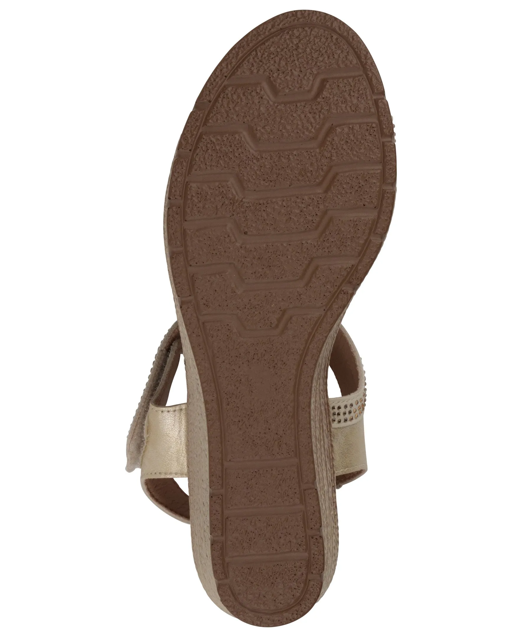 Jorda Gold Wedge Sandals