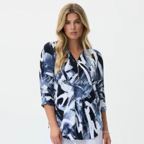 Joseph Ribkoff Abstract Print Tunic Top - Style 231299 - Shop Now