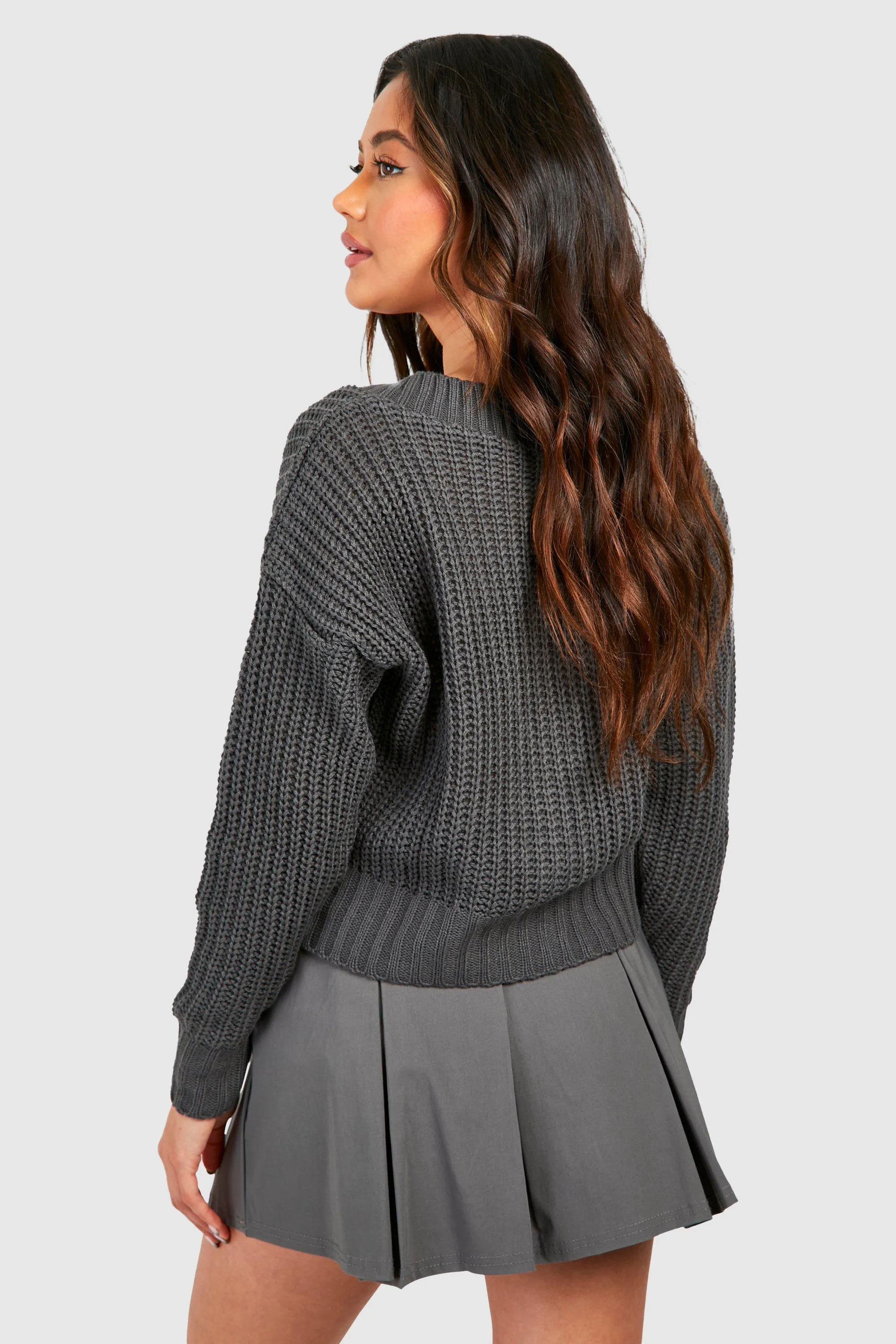 Basic Crop Cardigan | Shop Jumpers & Cardigans online – boohoo