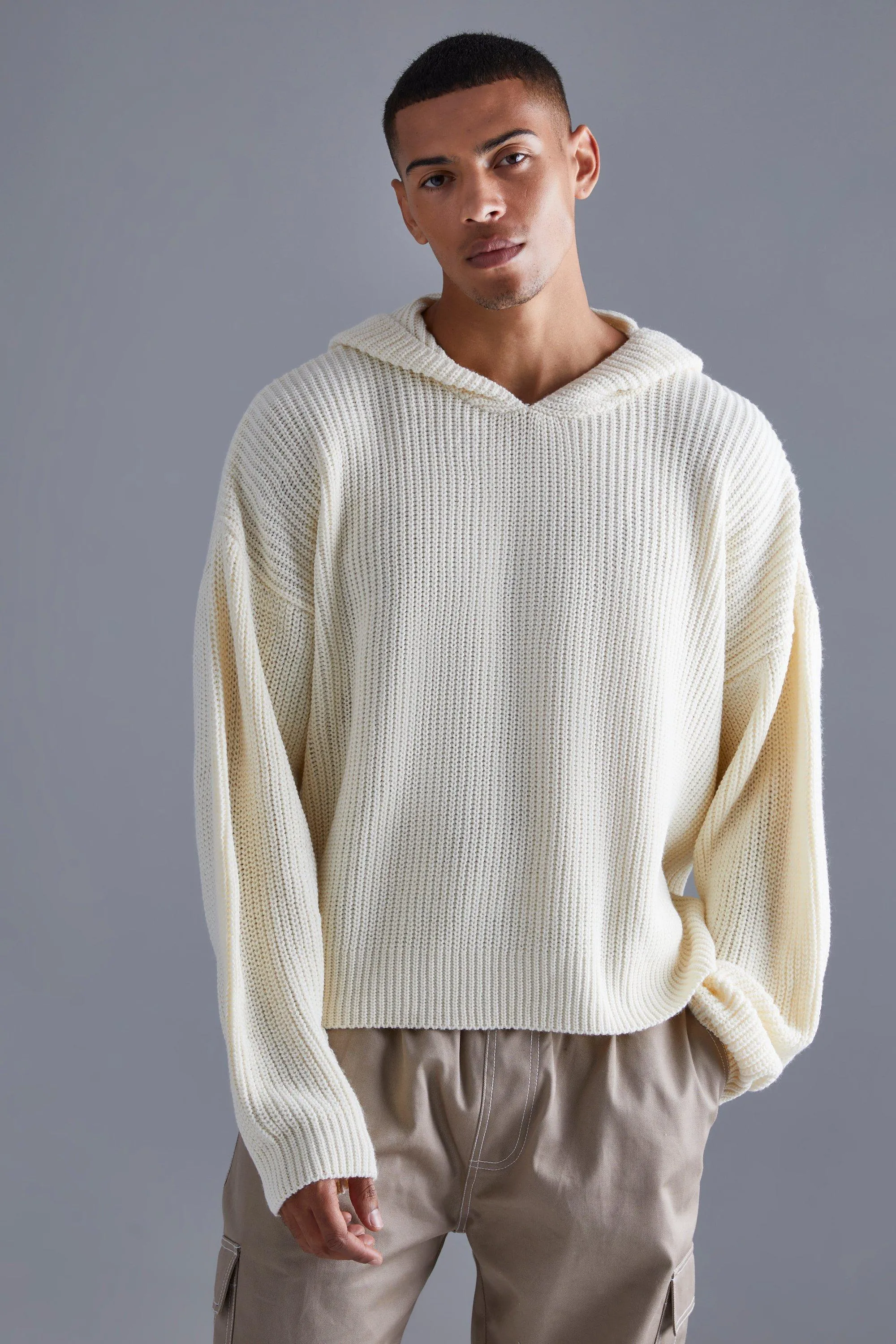 Knit Hoodie, Cardigans & Box Jumpers | boohooMAN