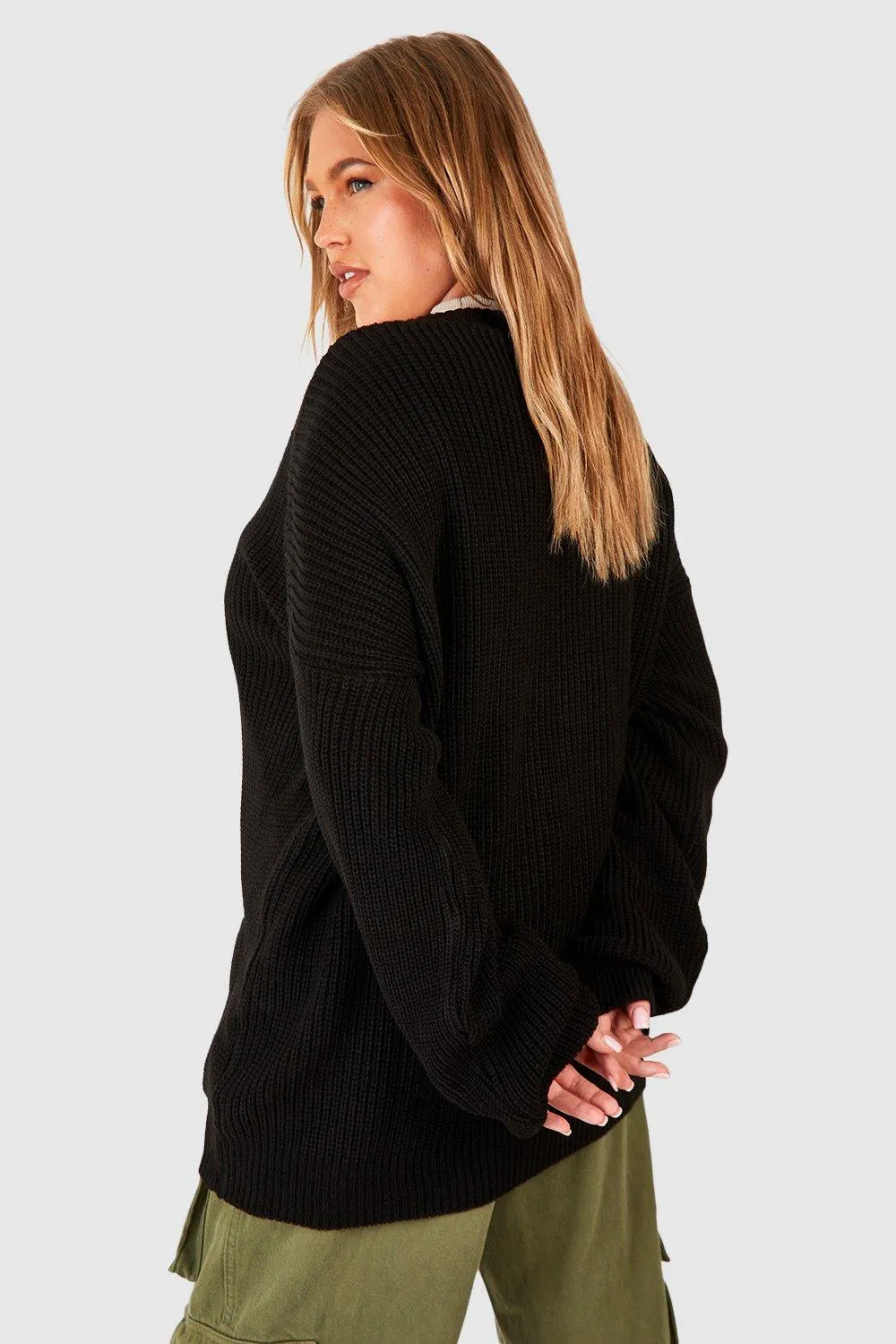 Women's Jumpers & Cardigans | Shop Plus Size Oversized Button Through Cardigans | boohoo