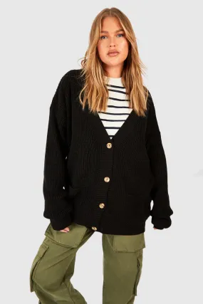 Women's Jumpers & Cardigans | Shop Plus Size Oversized Button Through Cardigans | boohoo