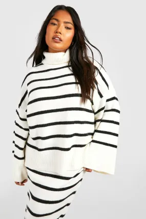 Jumpers & Cardigans | Plus Soft Knit Stripe Jumper | boohoo