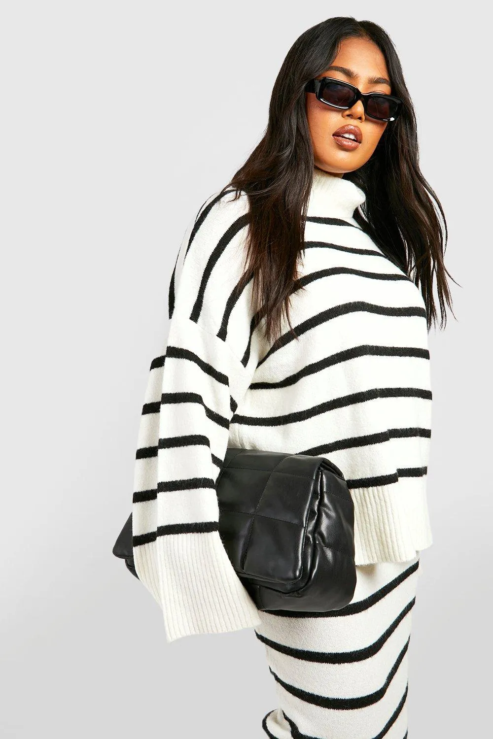 Jumpers & Cardigans | Plus Soft Knit Stripe Jumper | boohoo