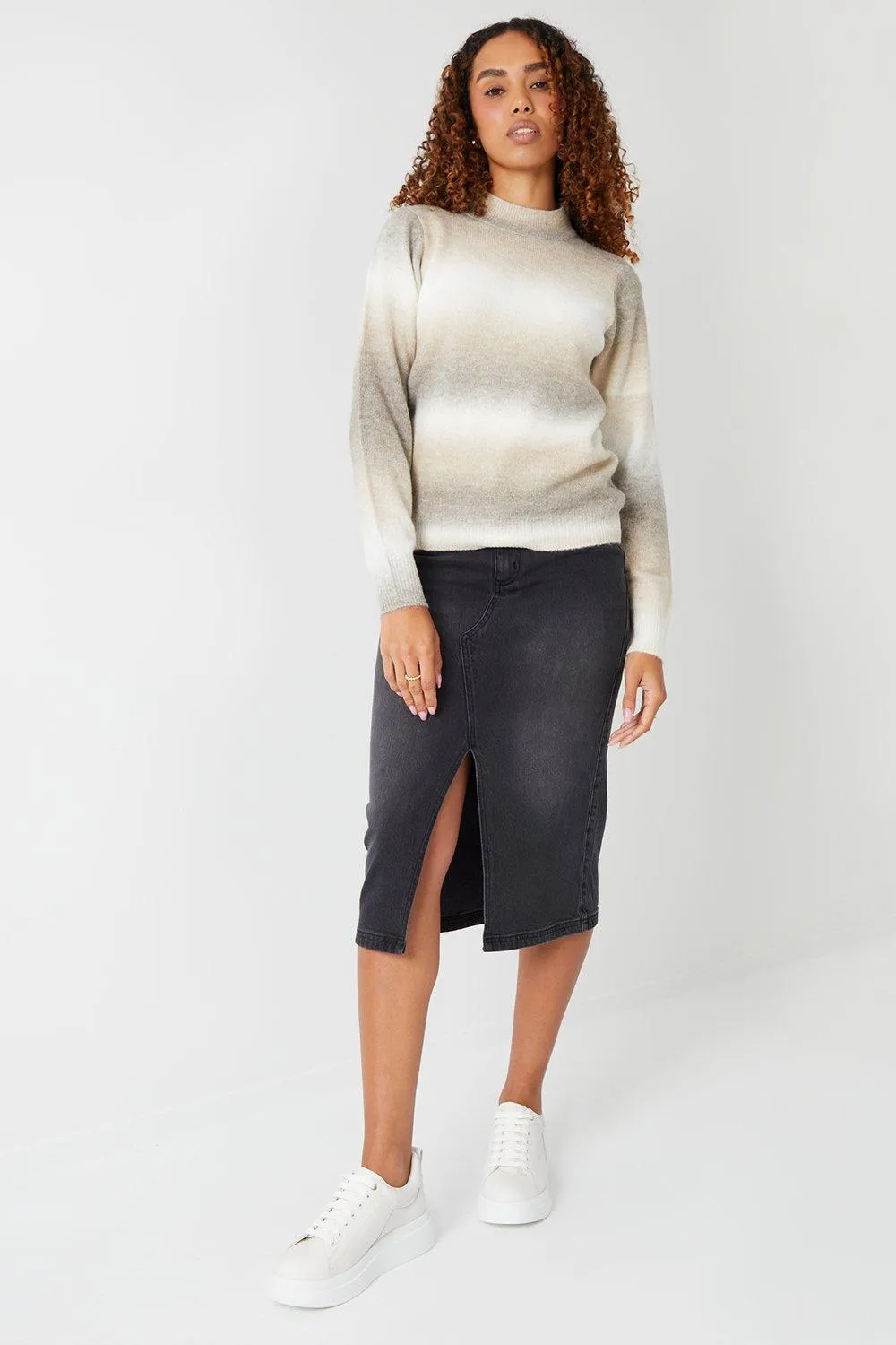 Threadbare Ember Ombré Knitted Jumper - Jumpers and Cardigans