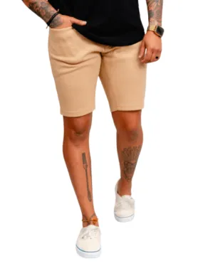 Khaki Casual Knit Shorts