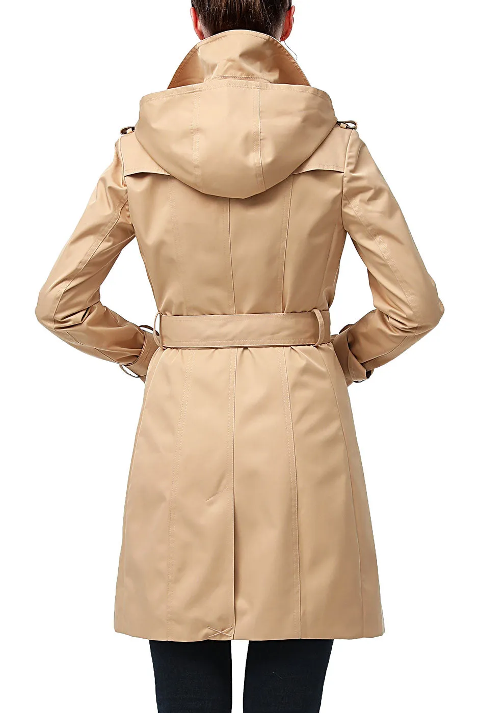 Kimi + Kai Women's Adley Waterproof Hooded Trench Coat