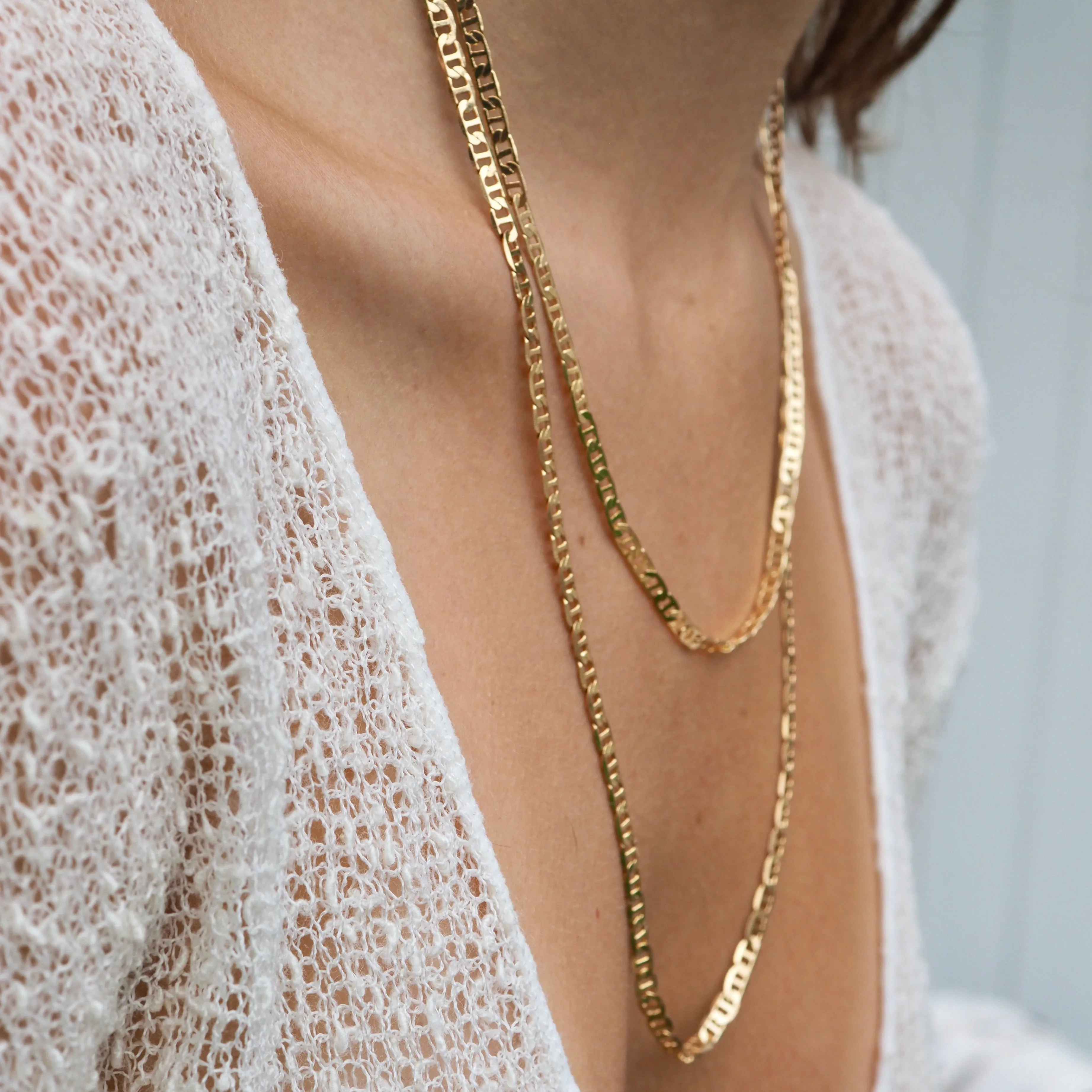 Flat Mariner Link Necklace by KINSLEY