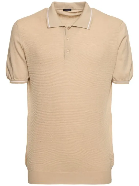 Kiton   Cotton jersey polo 