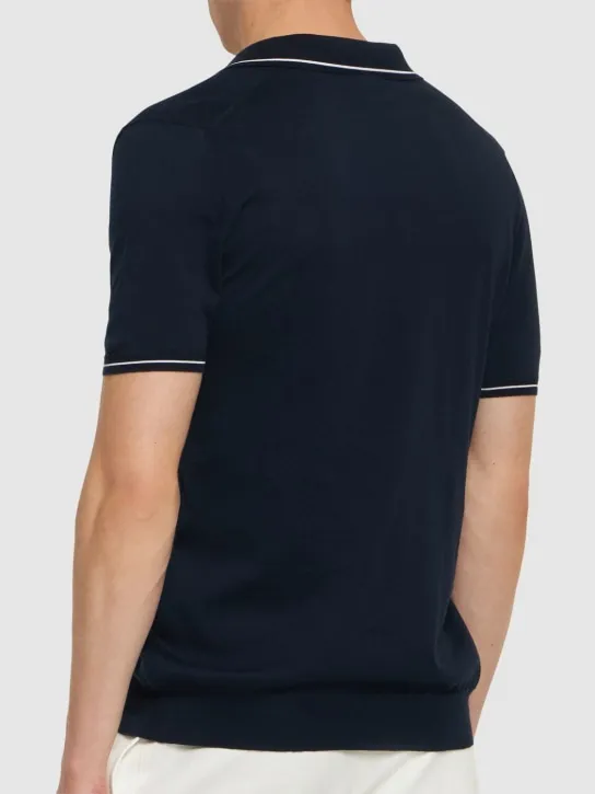 Kiton   Cotton jersey polo 