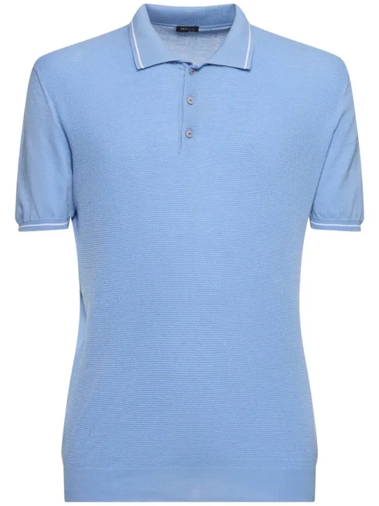 Kiton   Cotton jersey polo 