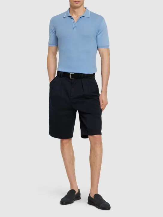 Kiton   Cotton jersey polo 