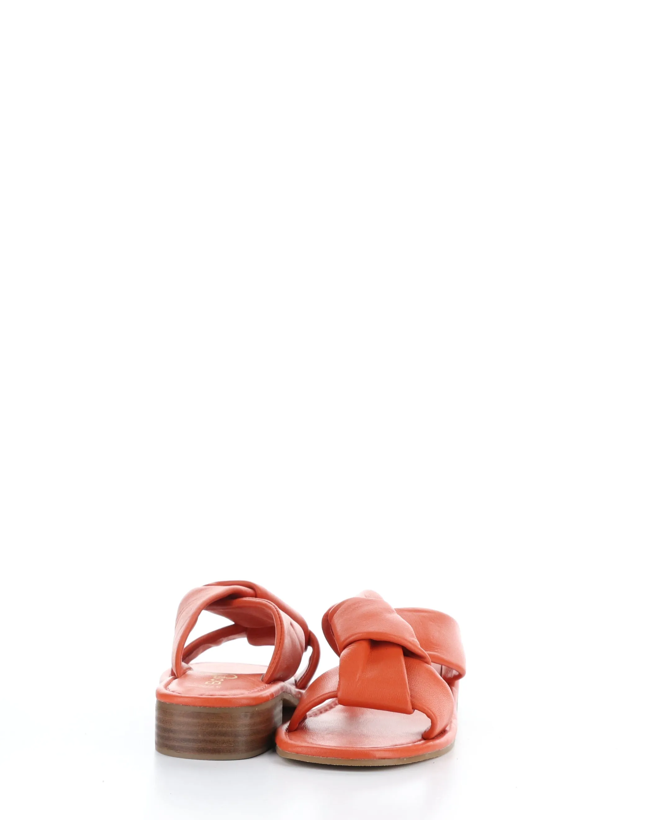 Round Toe Knick Orange Sandals