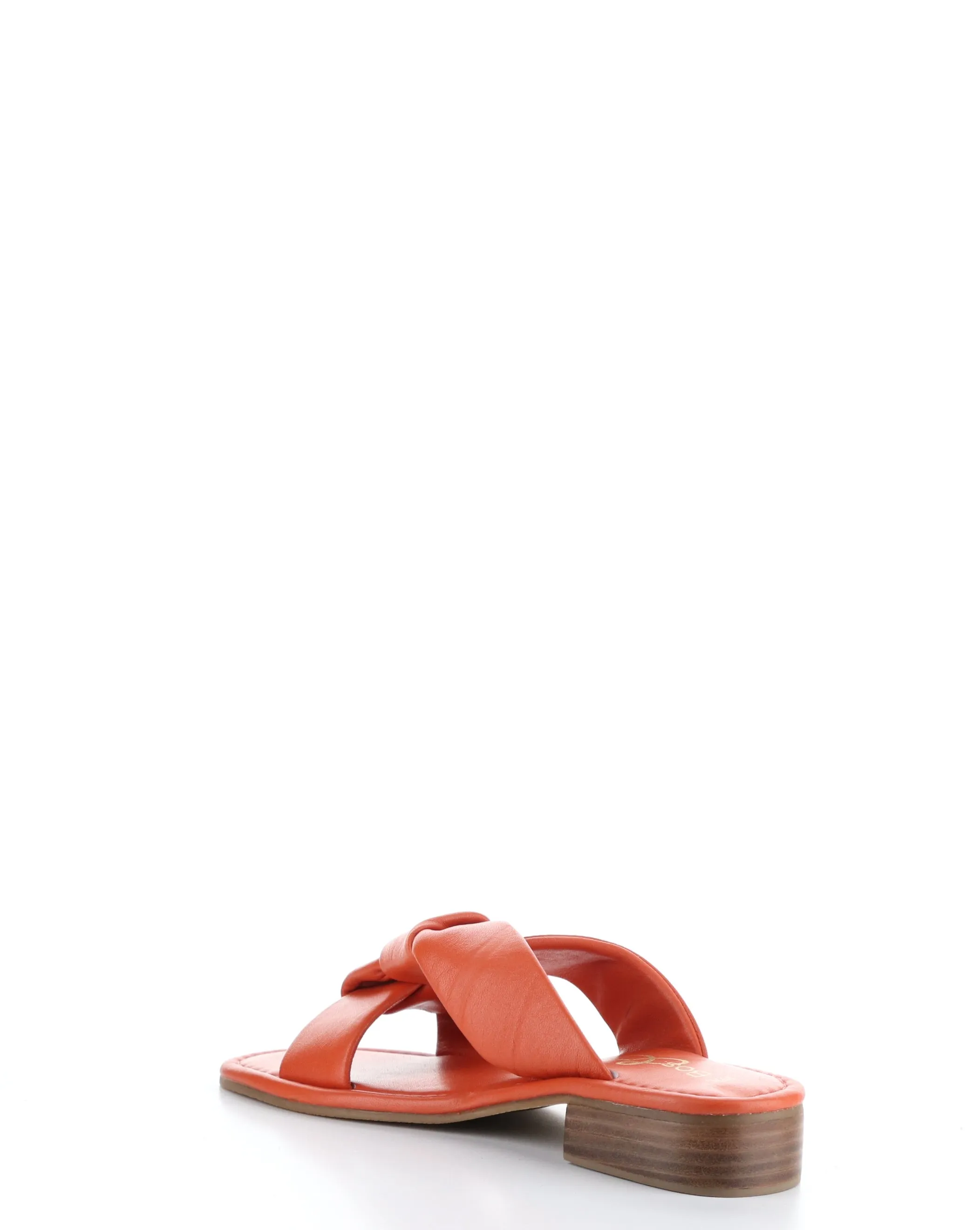 Round Toe Knick Orange Sandals