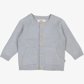 Knit Cardigan Classic | Baby - cloudy sky