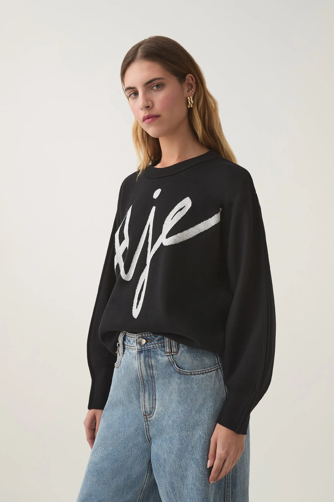 Knit Crew Neck Sweater