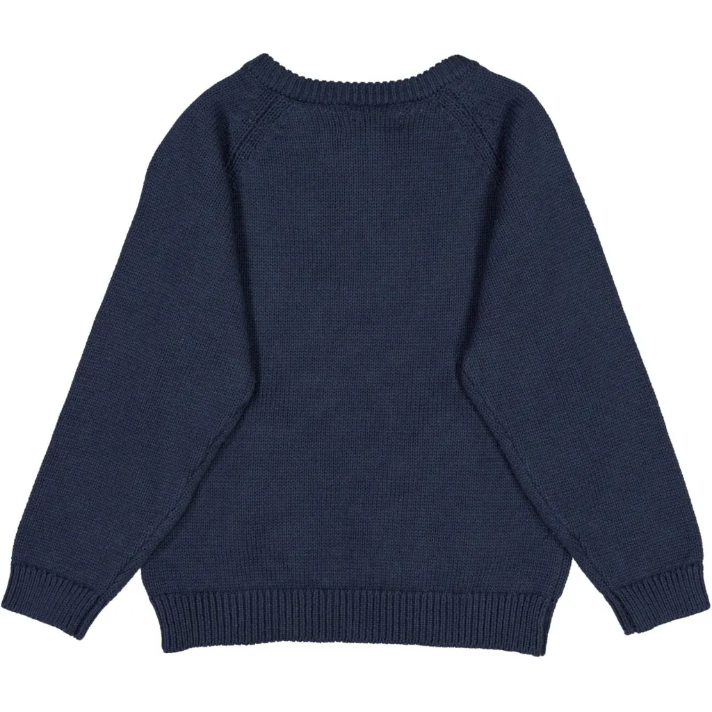 Knit Pullover Dima - sea storm