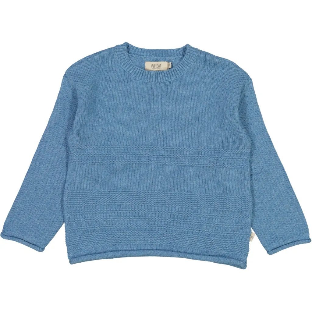 Knit Pullover Gunnar - bluefin melange