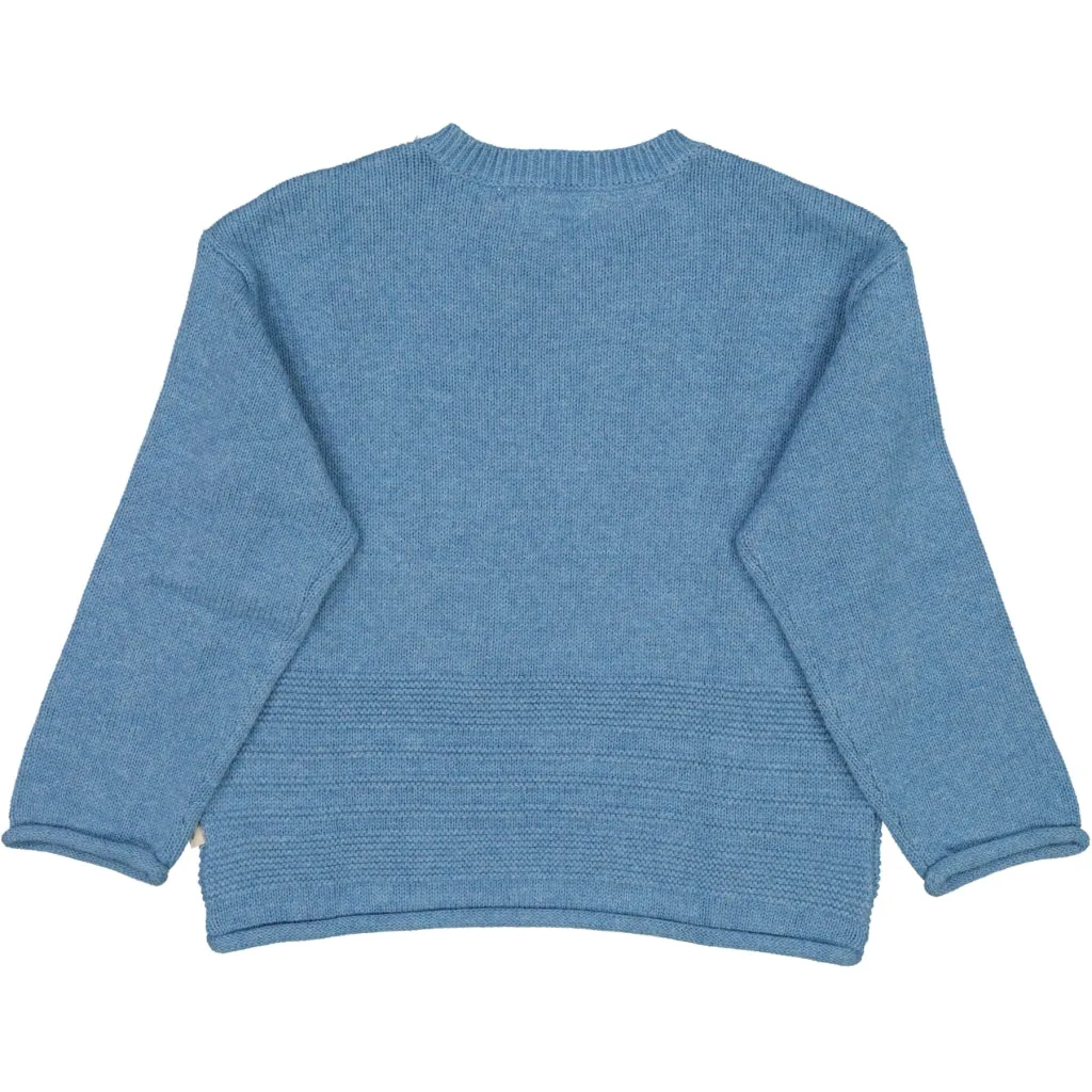 Knit Pullover Gunnar - bluefin melange