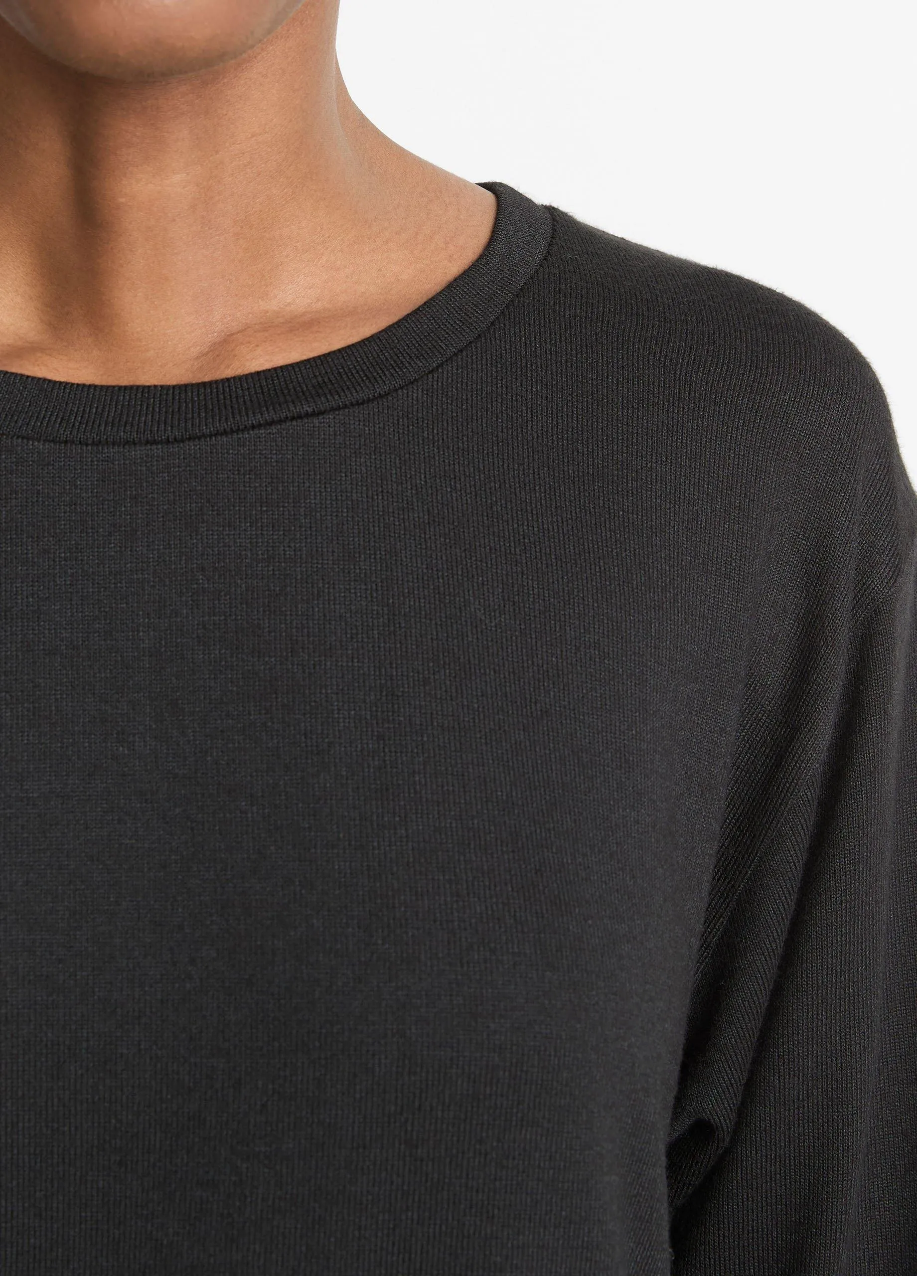 Knit Relaxed Long-Sleeve T-Shirt