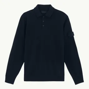 Knitwear Light Wool Polo Ghost Patch -  Navy Blue 2081