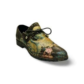 Kotty Blue Metal Floral Flat